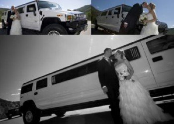 Picture of Hummer wedding limousine