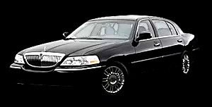 Town Car Sedan in CT Image of Black Lincoln Town Car