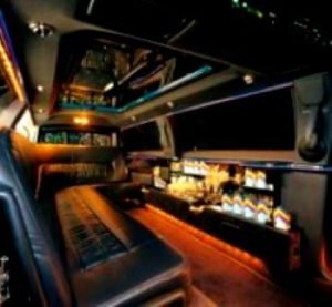 Picture of inside of CT limousine