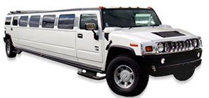 Image of White H2 Hummer 18 passenger for night outs 