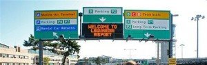 connecticut limousine to laguardia, jfk, ewr, hpn, bdl, bos airports road signs photo
