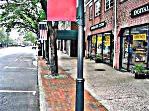 image of post road in fairfield,ct