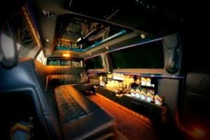 Image of interior of Stratford limousine