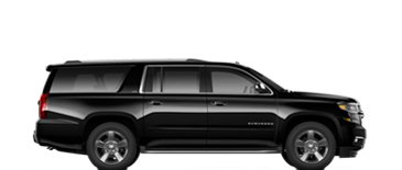 black 6 passenger cadillac escalade and chevrolet suburban SUV's picture
