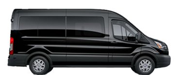 10 passenger mercedes sprinter transportation and transfer van with luggage photo