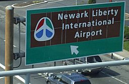 Image of Newark Liberty International Airport sign