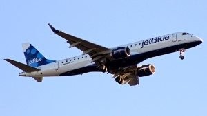 Jetblue airplane flying